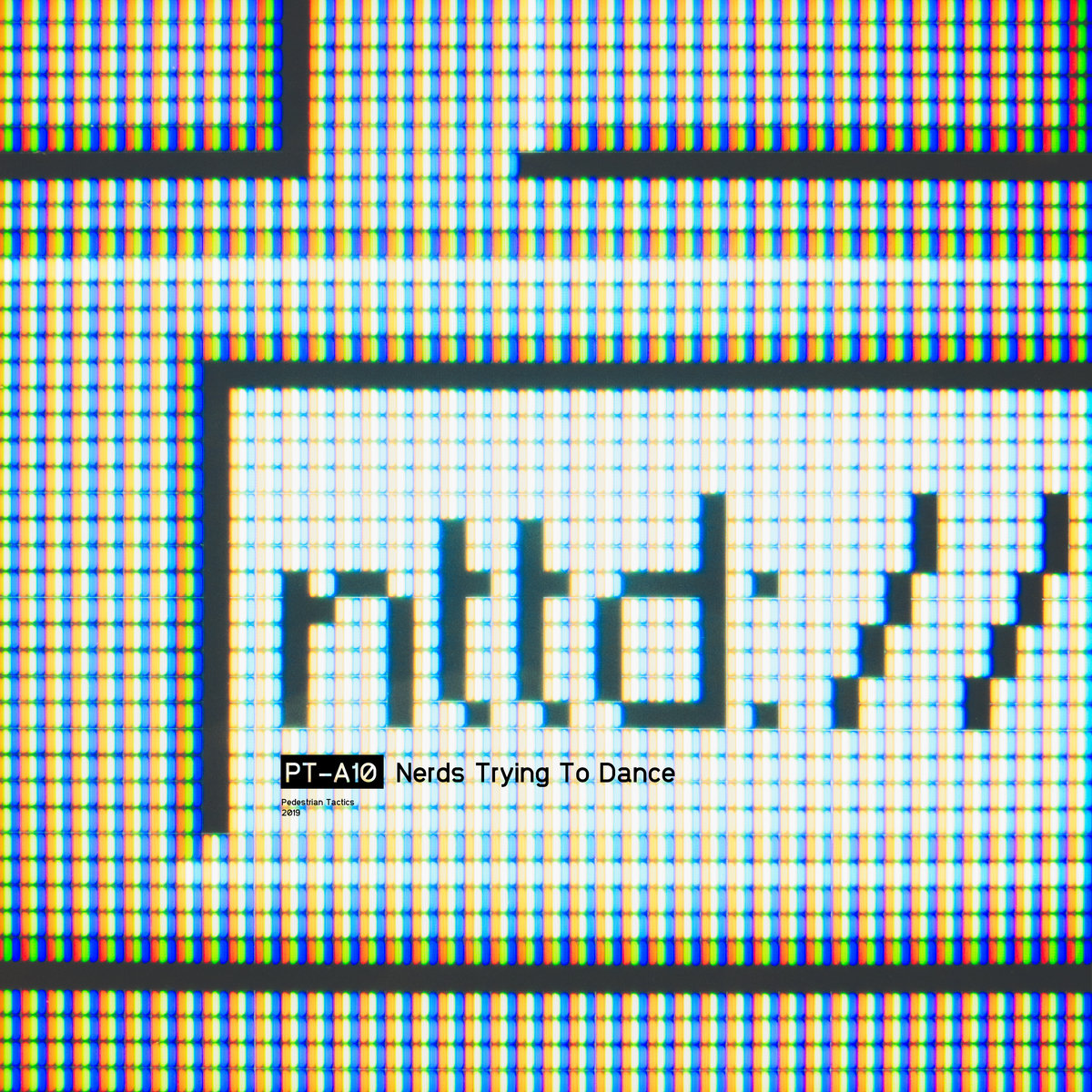 close-up of a computer monitor such that you can see the individual LCD cells, showing an old browser navigating to nttd://