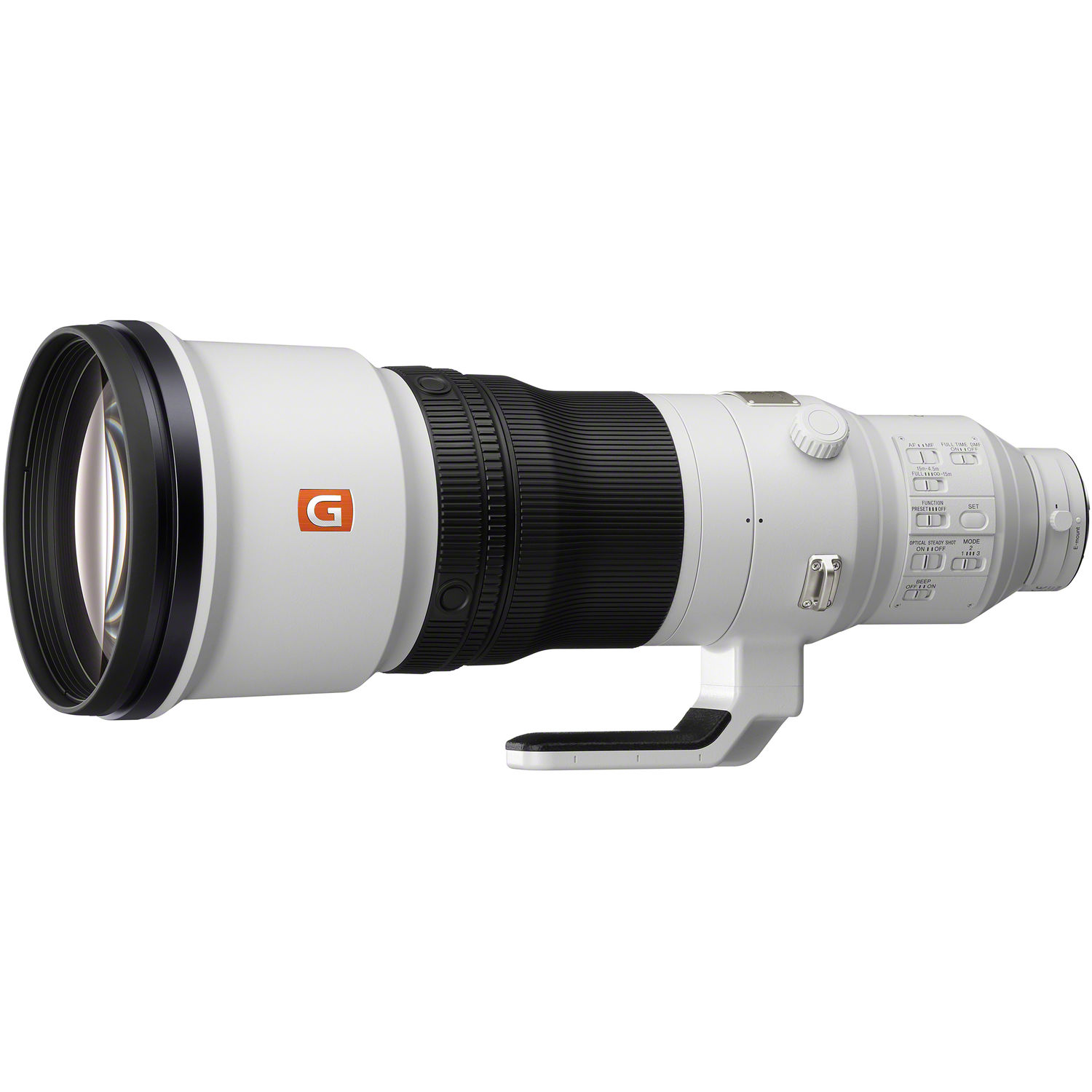 Sony 600mm lens, 3/4 view