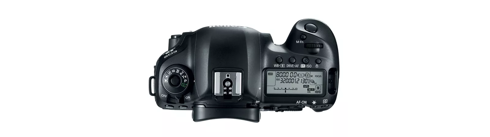 Canon EOS 5D Mark IV, top view
