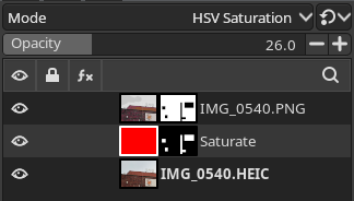 ohoho what a fun prank i pulled Screenshot of the GIMP layer view confirming the above statement