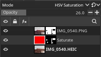 Screenshot of the GIMP layer view confirming the above statement